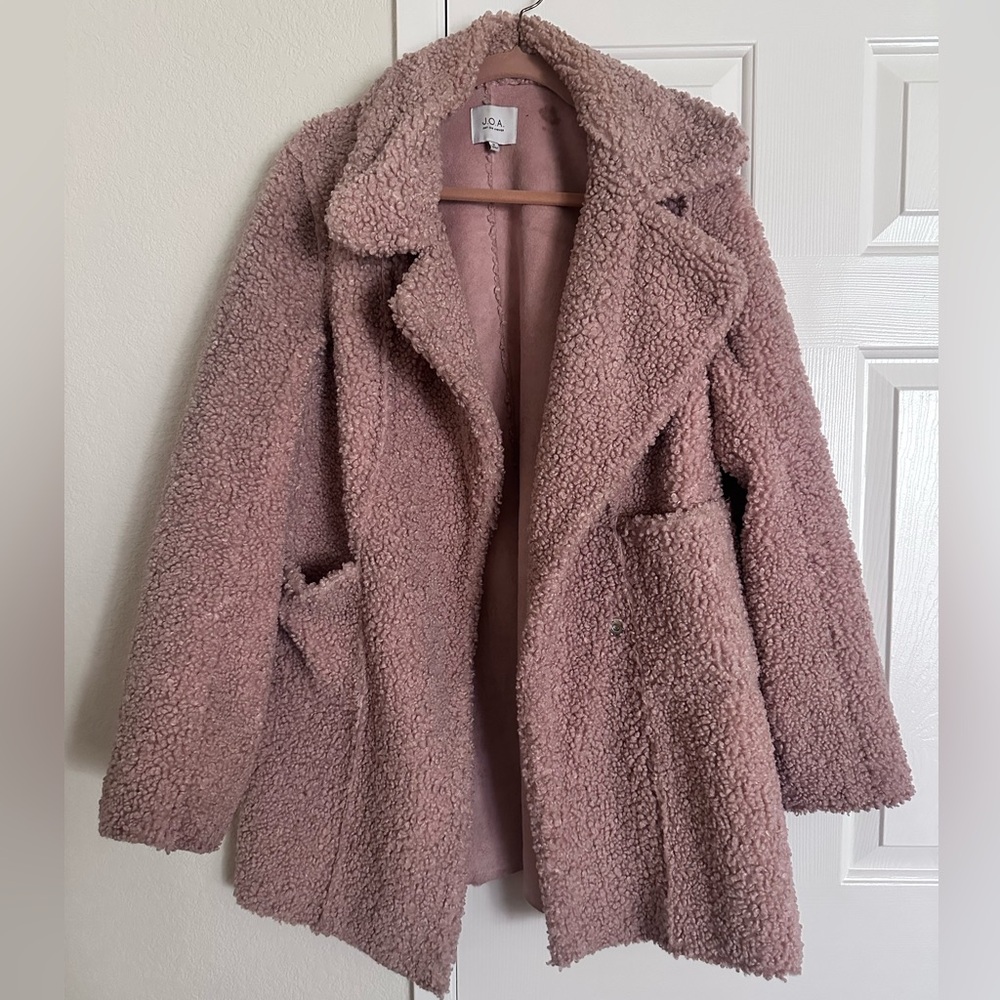 J.O.A. Mauve Teddy Jacket